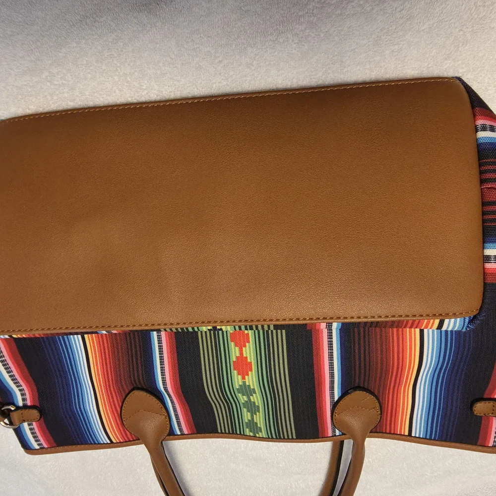 Colorful Striped Tote Bag - Picture 10 of 16